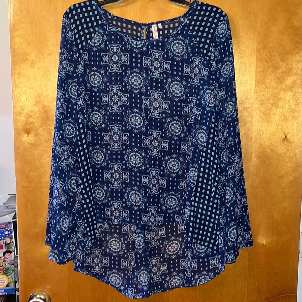 Red Camel sheer blouse-size large